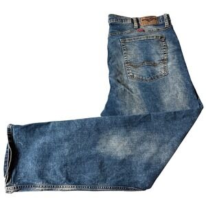 Wrangler Jeans Mens 42x30 Blue Slim Straight  92FNWAR